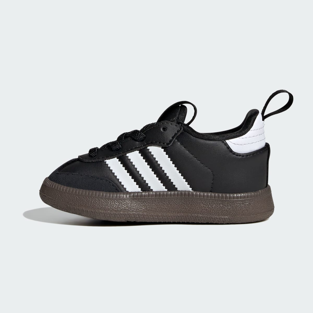 Adidas Kids' Samba Quickon Shoes - Core Black / Cloud White / Gold Metallic - Image 6