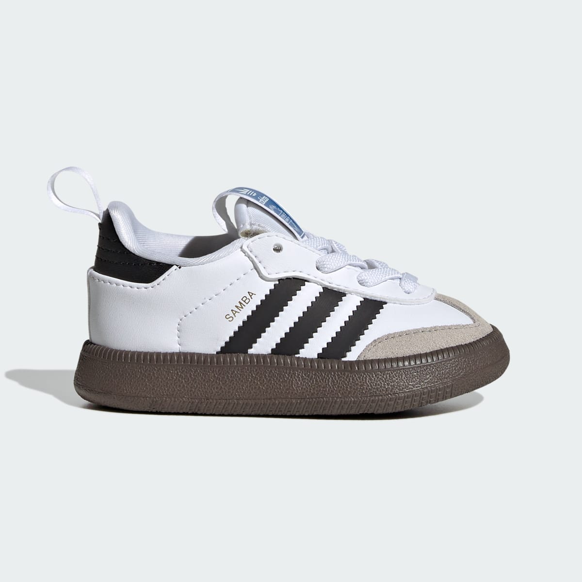 Adidas Kids' Samba Quickon Shoes - Cloud White / Core Black / Gold Metallic - Image 1