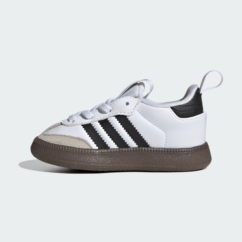 Adidas Kids' Samba Quickon Shoes - Cloud White / Core Black / Gold Metallic - Image 7