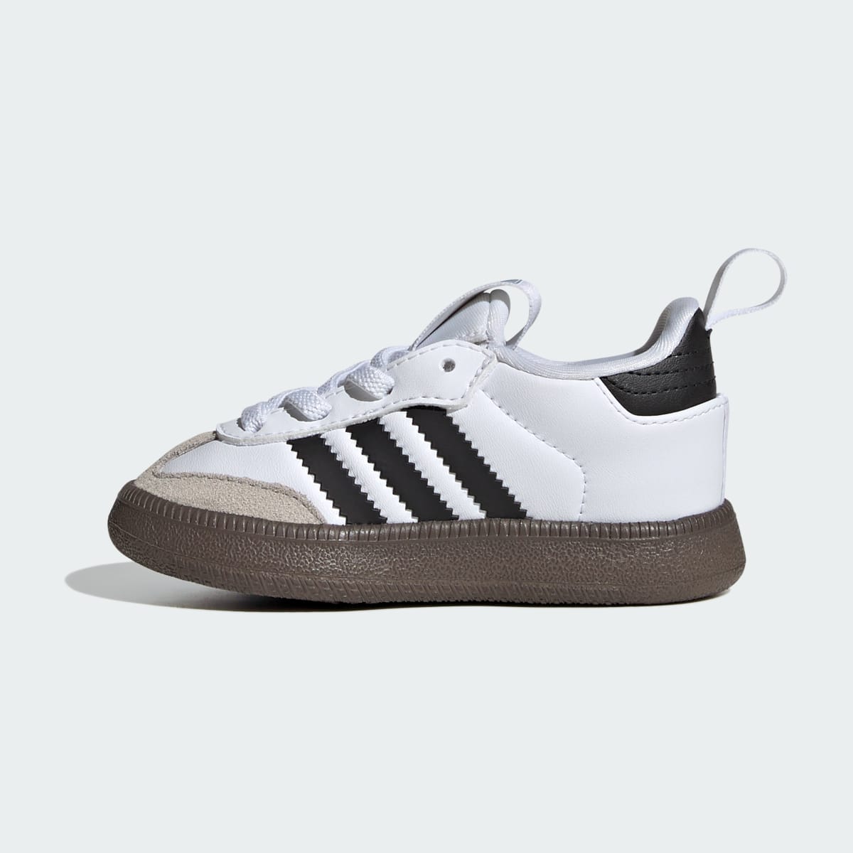 Adidas Kids' Samba Quickon Shoes - Cloud White / Core Black / Gold Metallic - Image 7