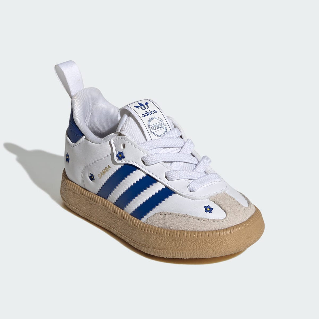 Adidas Kids' Samba Quickon Shoes - Cloud White / Royal Blue / Alumina - Image 4