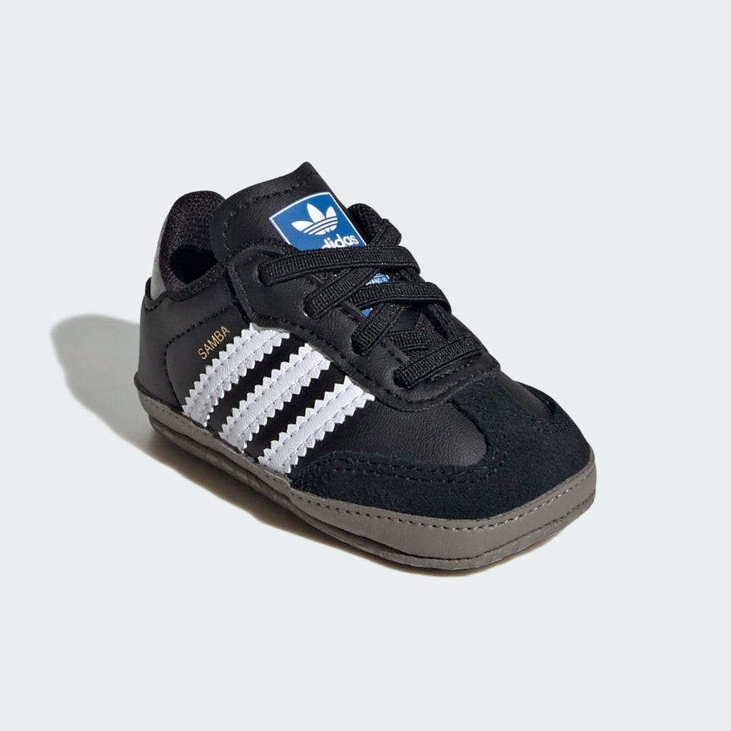 Adidas Kids' Samba Shoes Kids - Core Black / Cloud White / Blue Bird - Image 5