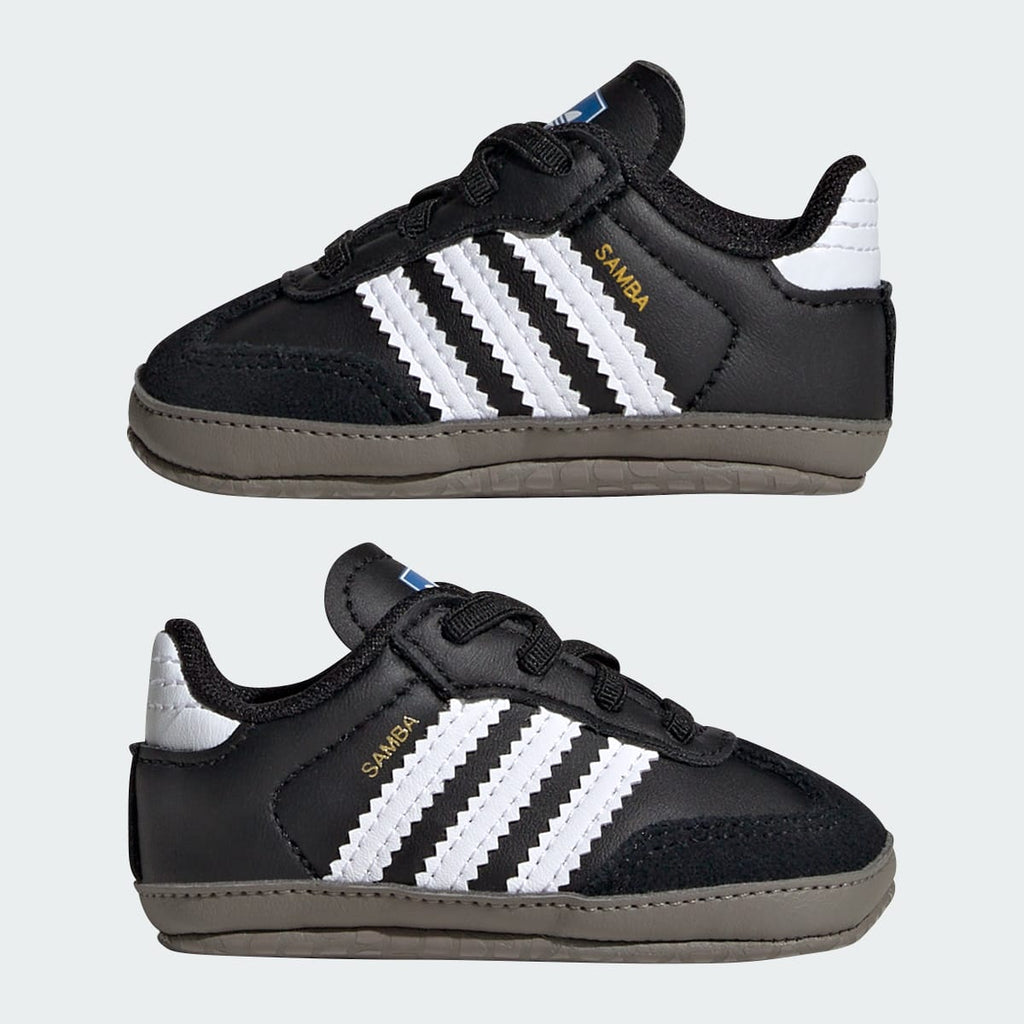 Adidas Kids' Samba Shoes Kids - Core Black / Cloud White / Blue Bird - Image 8