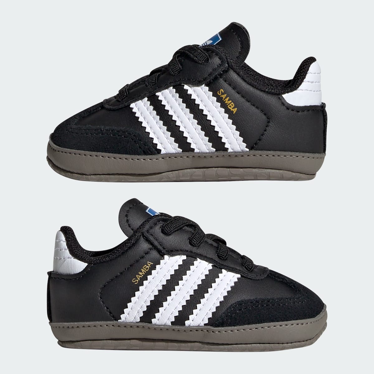 Adidas Kids' Samba Shoes Kids - Core Black / Cloud White / Blue Bird - Image 8
