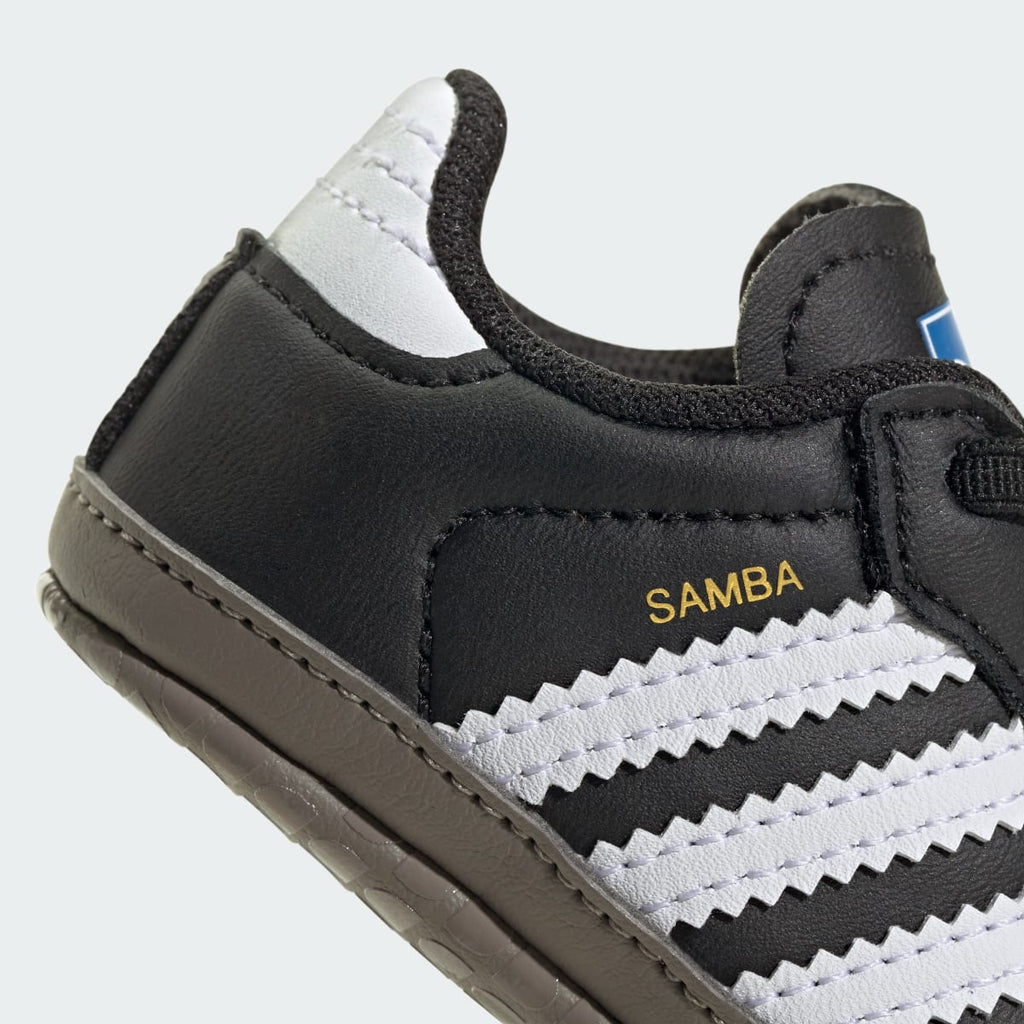 Adidas Kids' Samba Shoes Kids - Core Black / Cloud White / Blue Bird - Image 10