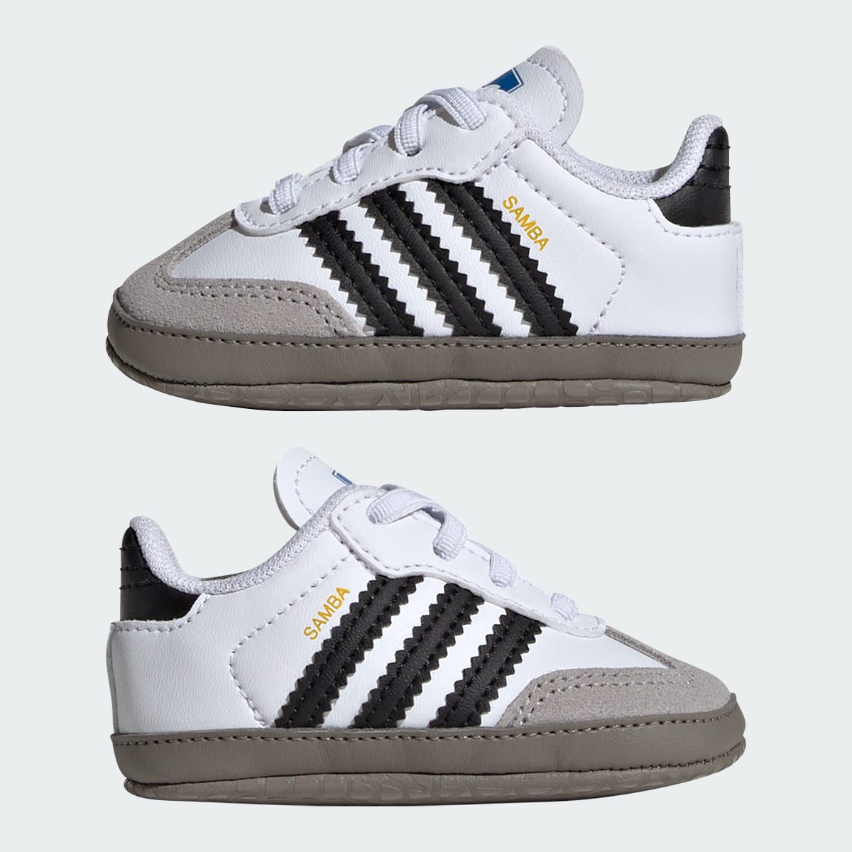 Adidas Kids' Samba Shoes Kids - Cloud White / Core Black / Clear Granite - Image 8