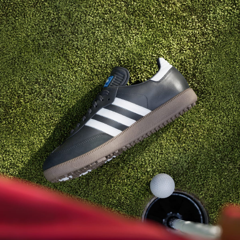 Adidas Men's Samba Spikeless Golf Shoes - Core Black / Cloud White / Gum - Image 7