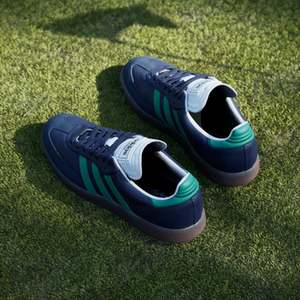 Adidas Men's Samba Spikeless Golf Shoes - Night Indigo / Court Green / Cloud White - Image 8