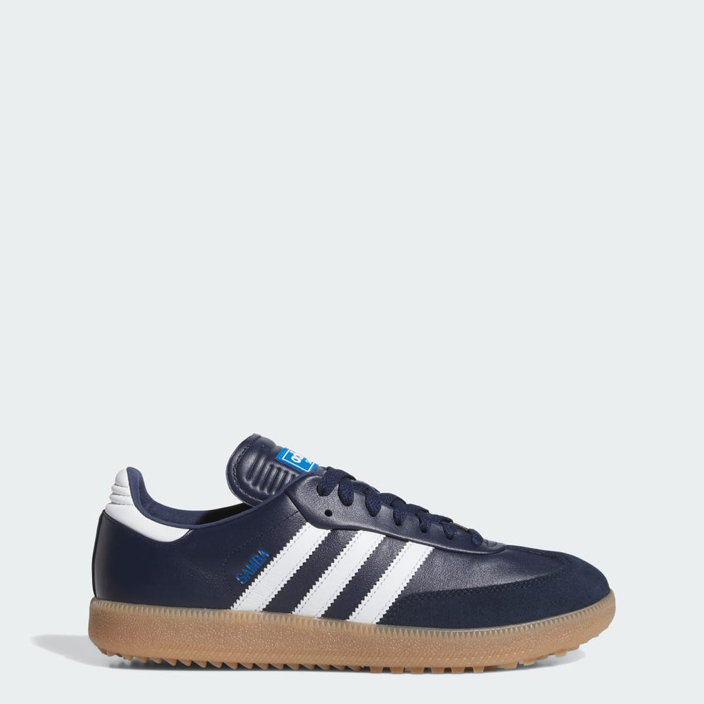 Adidas Men's Samba Spikeless Golf Shoes - Night Indigo / Cloud White / Blue Bird - Image 1