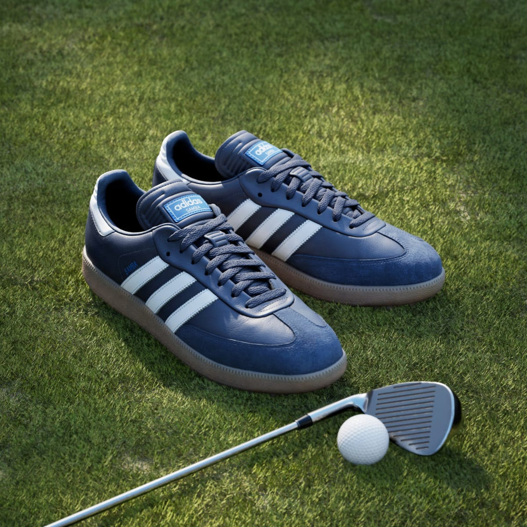 Adidas Women's Samba Spikeless Golf Shoes - Night Indigo / Cloud White / Blue Bird - Image 5