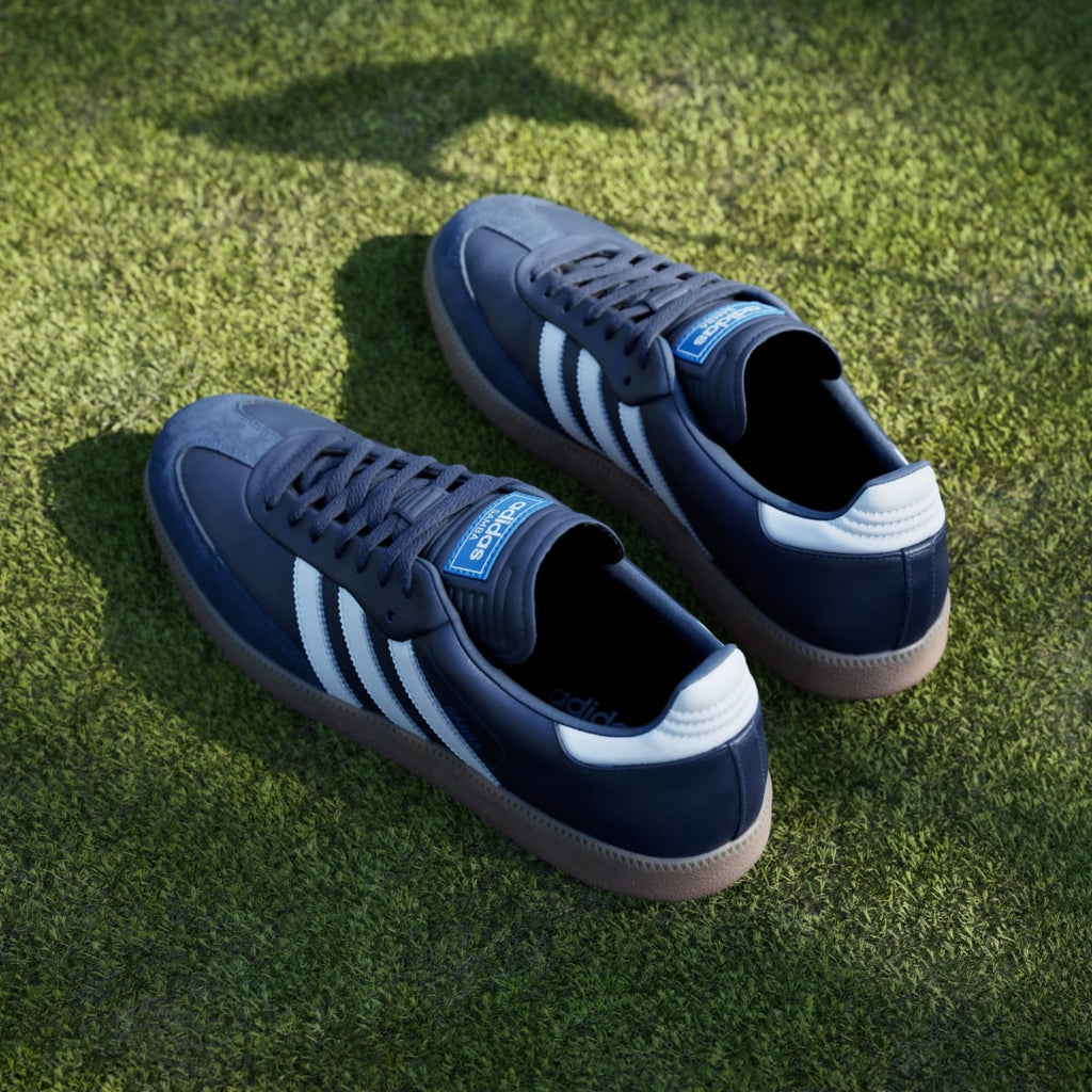 Adidas Men's Samba Spikeless Golf Shoes - Night Indigo / Cloud White / Blue Bird - Image 8