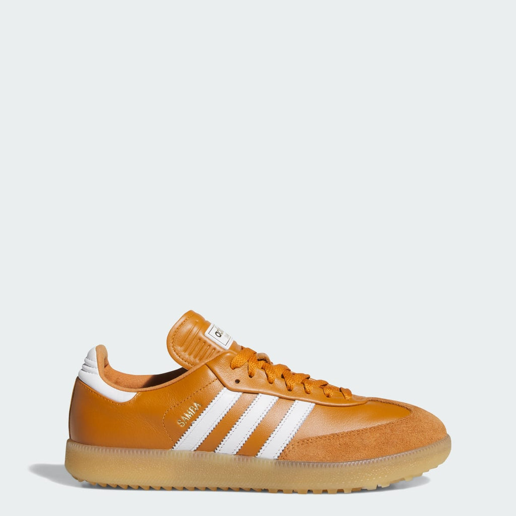 Adidas Men's Samba Spikeless Golf Shoes - Rustic Orange / Cloud White / Gum - Image 1