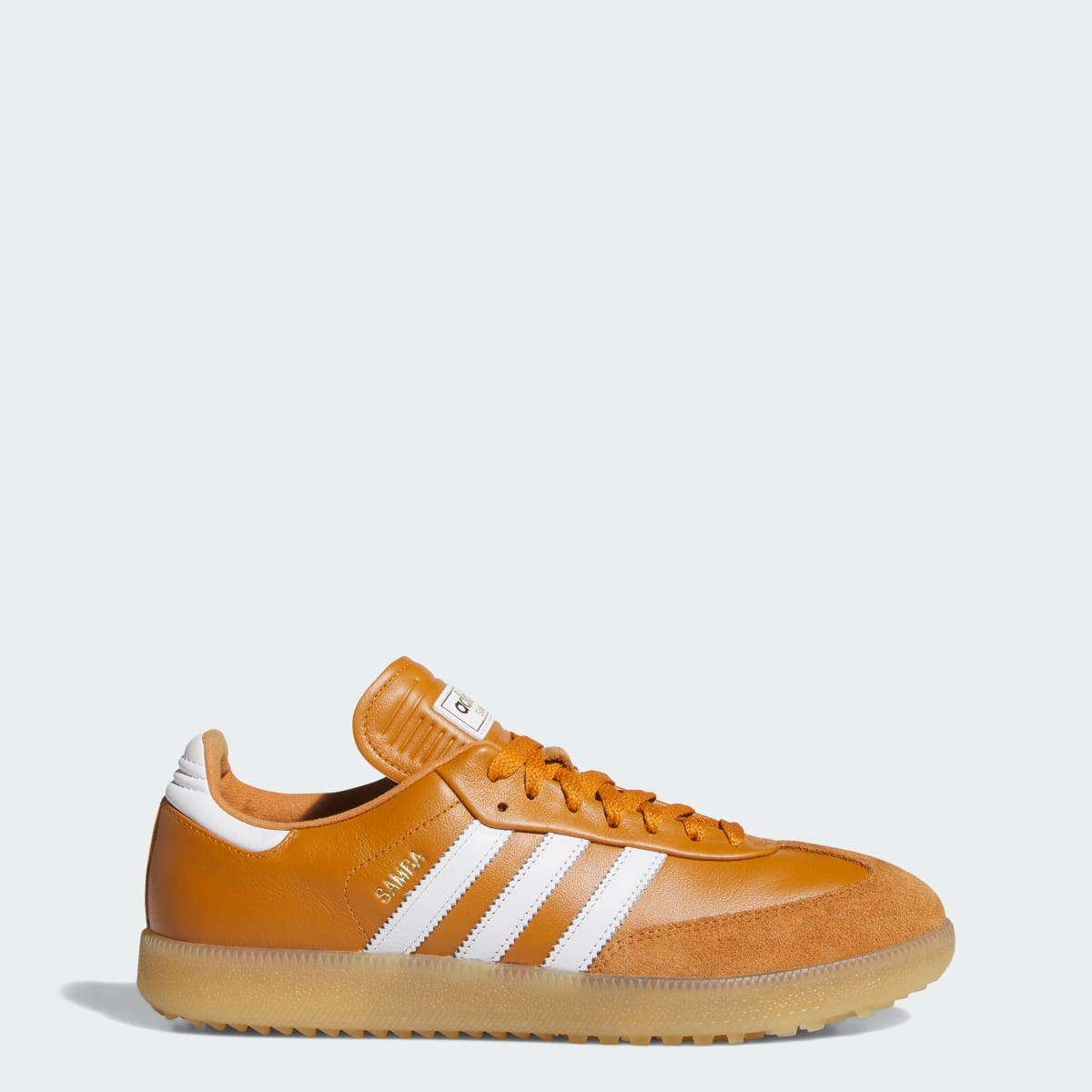Adidas Men's Samba Spikeless Golf Shoes - Rustic Orange / Cloud White / Gum - Image 1