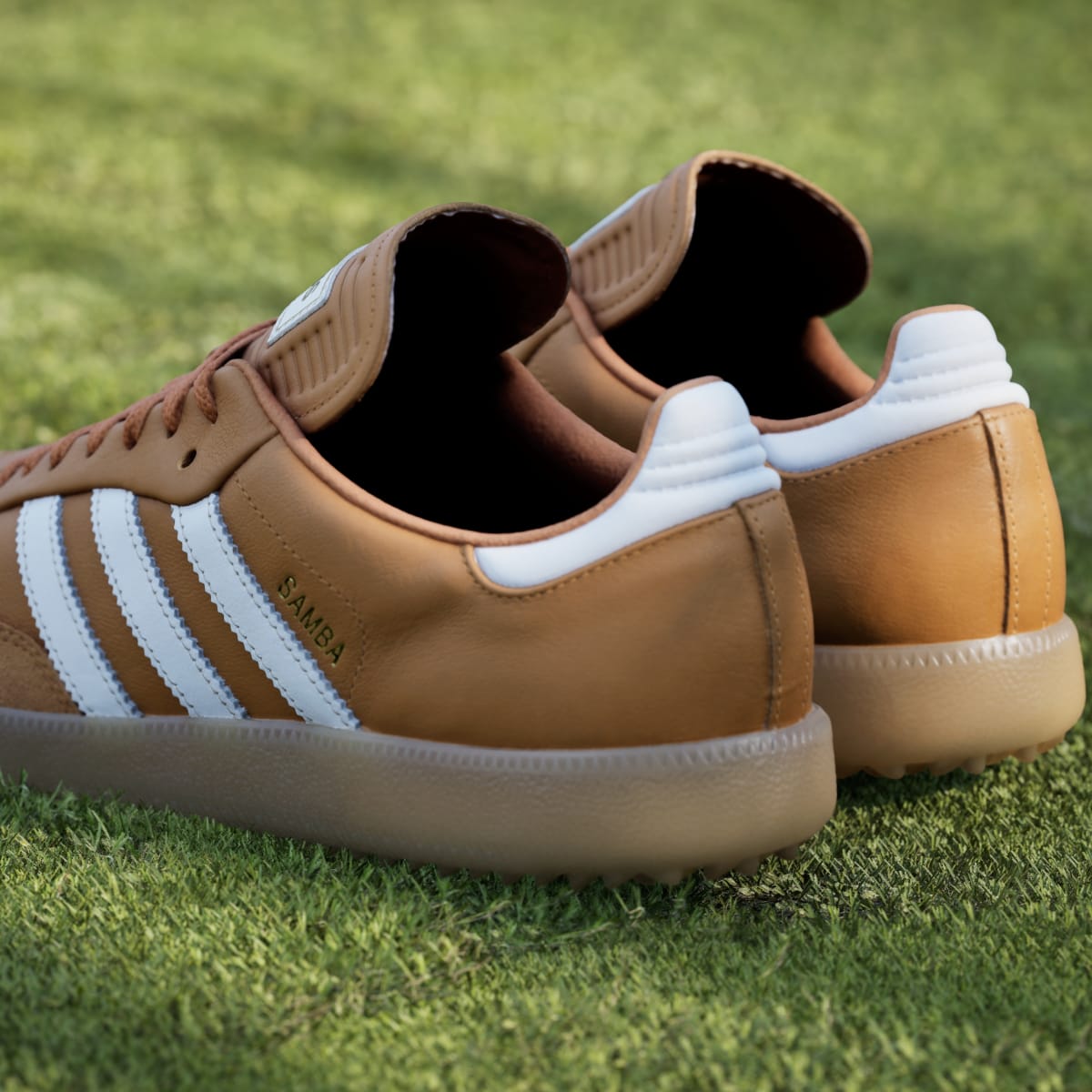 Adidas Men's Samba Spikeless Golf Shoes - Rustic Orange / Cloud White / Gum - Image 10