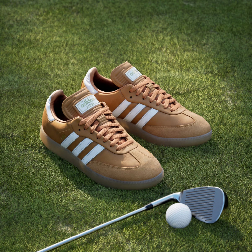 Adidas Men's Samba Spikeless Golf Shoes - Rustic Orange / Cloud White / Gum - Image 5