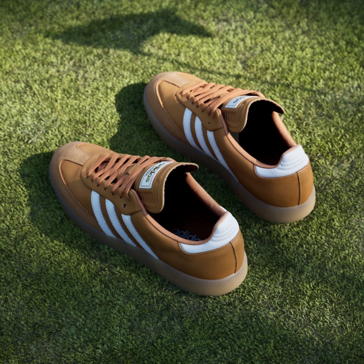 Adidas Men's Samba Spikeless Golf Shoes - Rustic Orange / Cloud White / Gum - Image 8