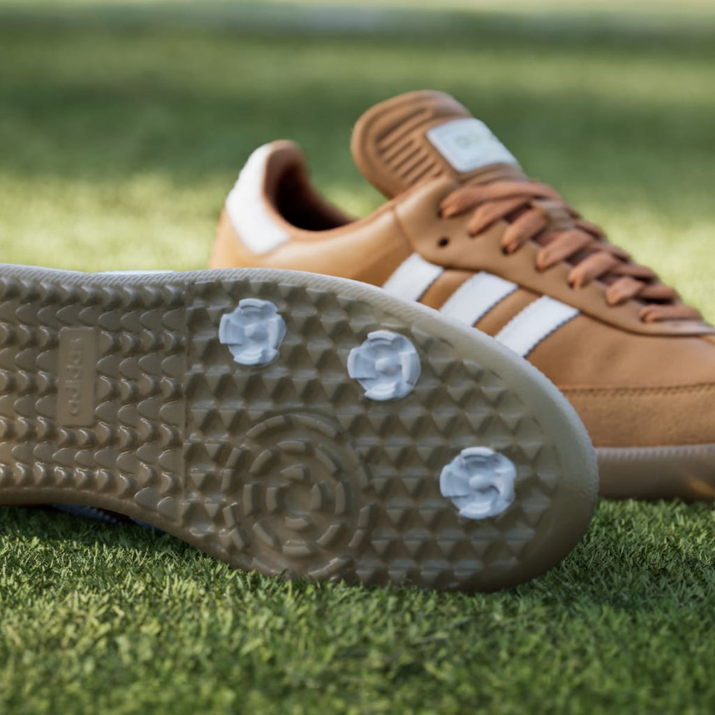 Adidas Men's Samba Spikeless Golf Shoes - Rustic Orange / Cloud White / Gum - Image 9