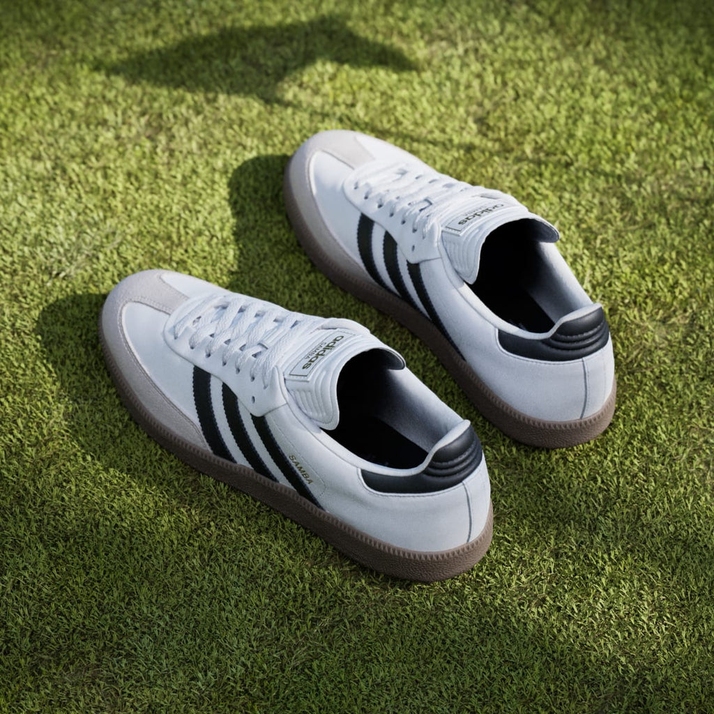 Adidas Men's Samba Spikeless Golf Shoes - Cloud White / Core Black / Gum - Image 8
