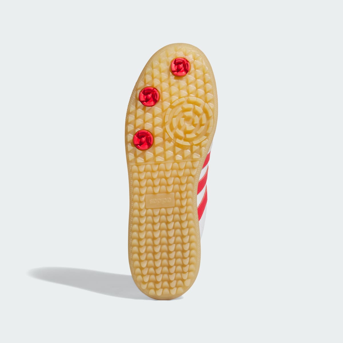 Adidas Women's Samba Spikeless Golf Shoes - Cloud White / Pure Ruby / Gum - Image 3