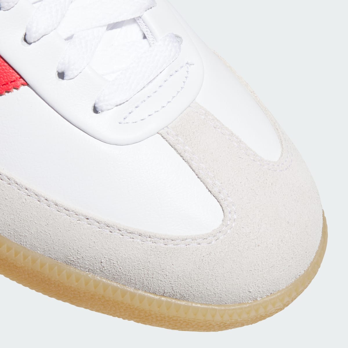 Adidas Men's Samba Spikeless Golf Shoes - Cloud White / Pure Ruby / Gum - Image 8