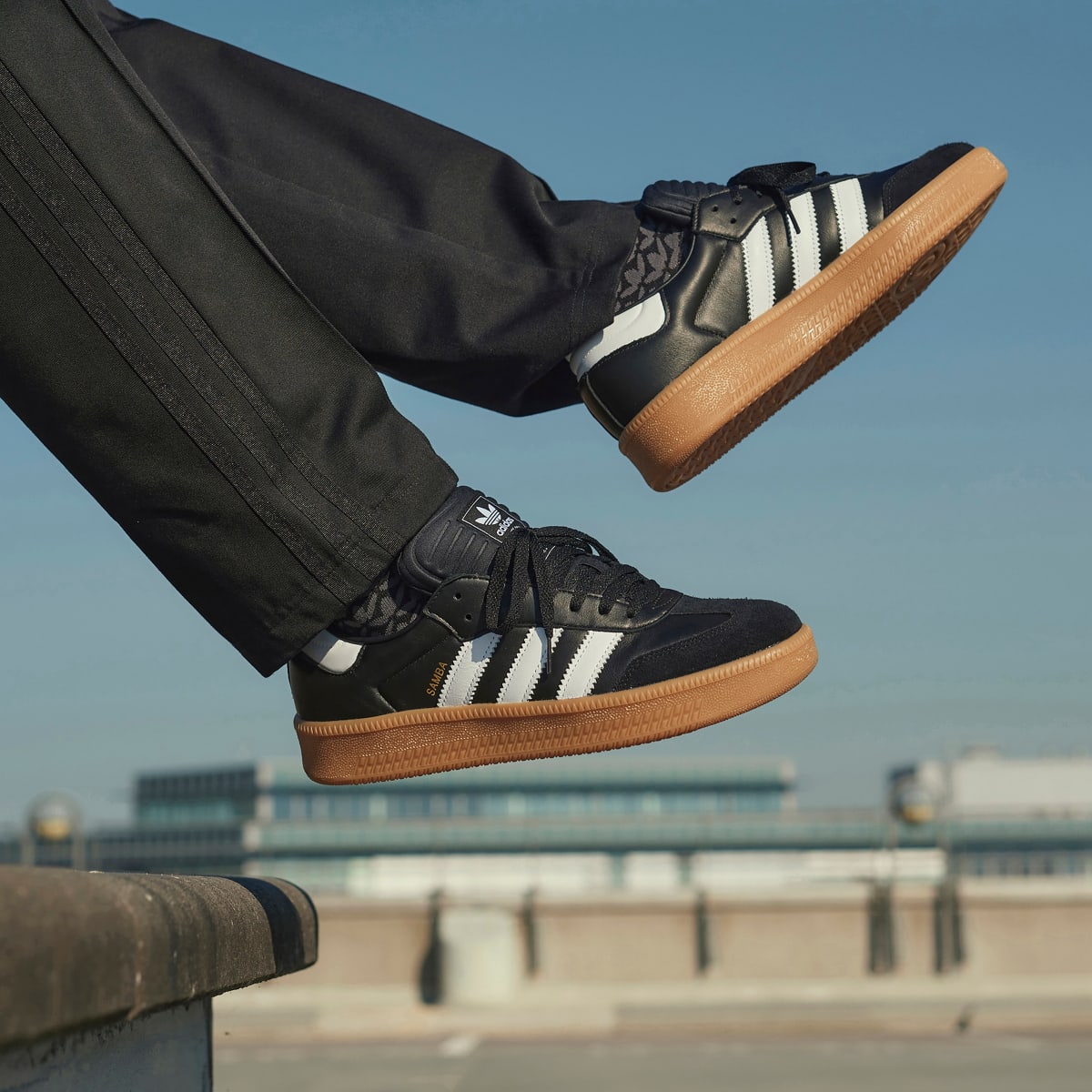 Adidas Men's Samba XLG Shoes - Core Black / Cloud White / Gum - Image 13