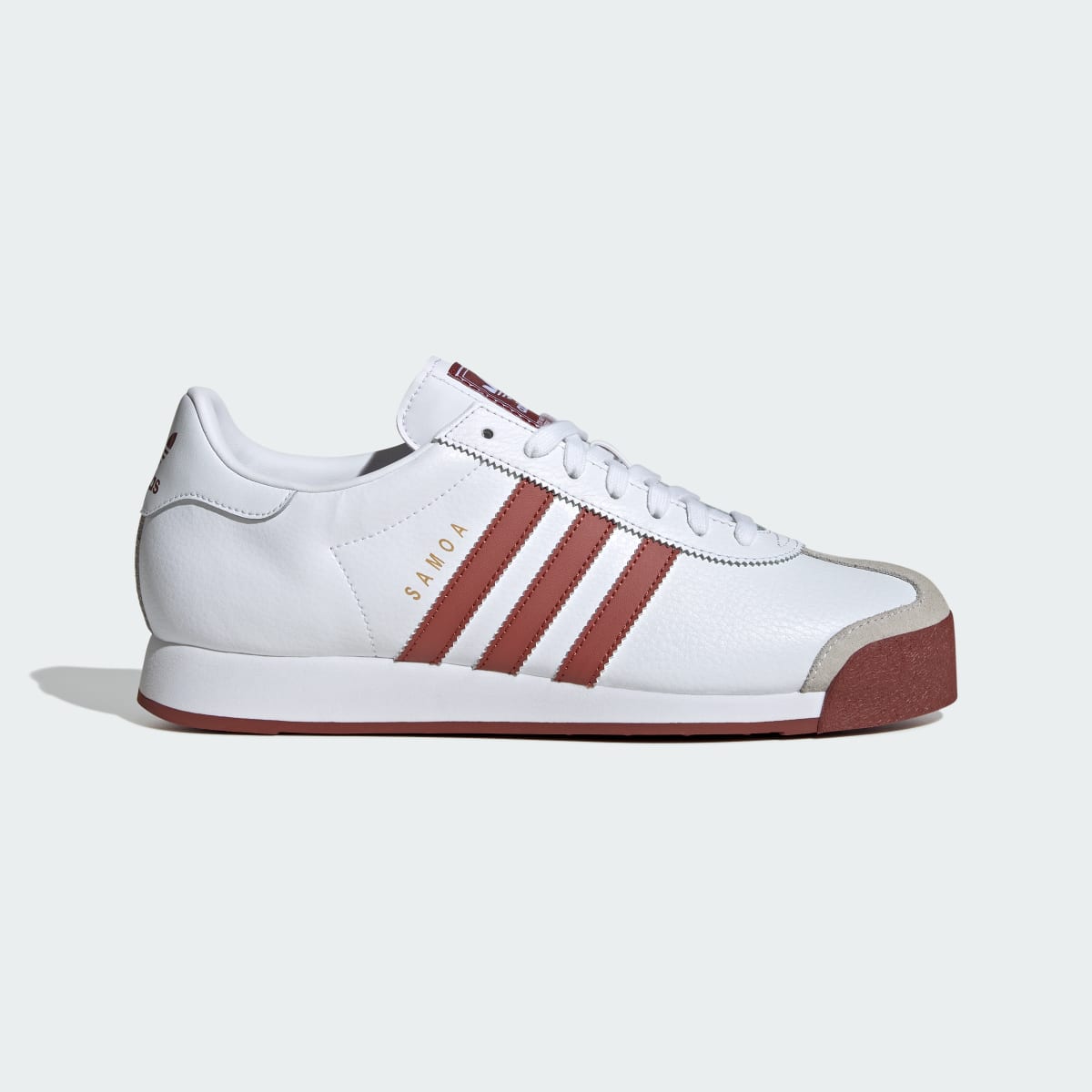 Adidas Men's Samoa Shoes - Cloud White / Preloved Ruby / Gold Metallic - Image 1