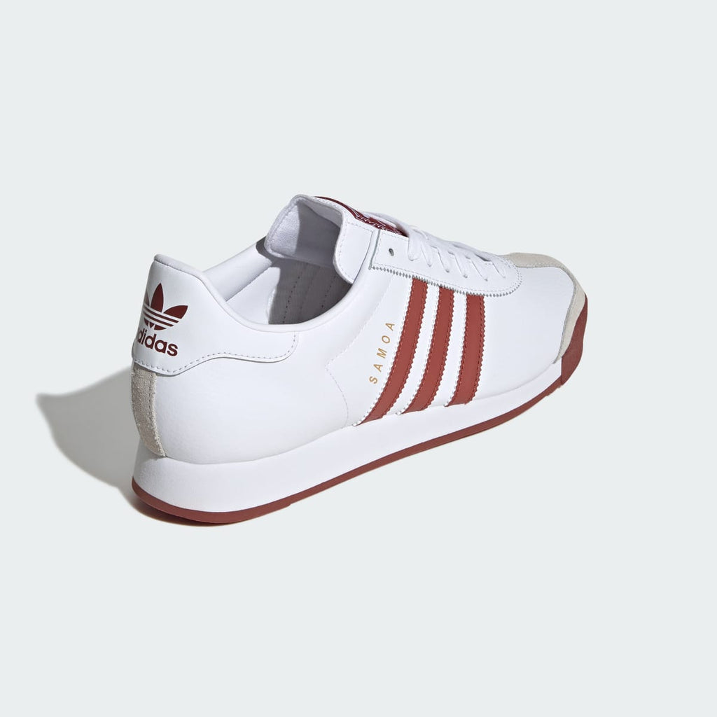 Adidas Men's Samoa Shoes - Cloud White / Preloved Ruby / Gold Metallic - Image 5