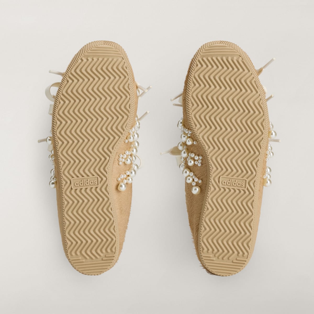 Adidas Women's Simone Rocha Japan Slip-on Shoes - Magic Beige / Chalk White / Better Scarlet - Image 3