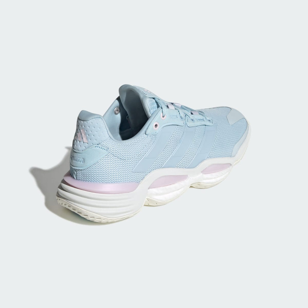 Adidas Women's Stabil 16 Indoor Shoes - Ice Blue / Crystal Sky / Off White - Image 5