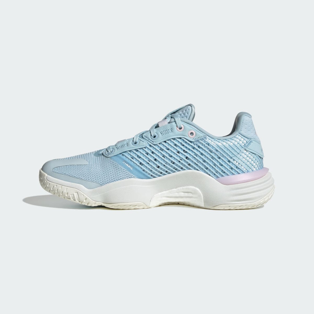 Adidas Women's Stabil 16 Indoor Shoes - Ice Blue / Crystal Sky / Off White - Image 6