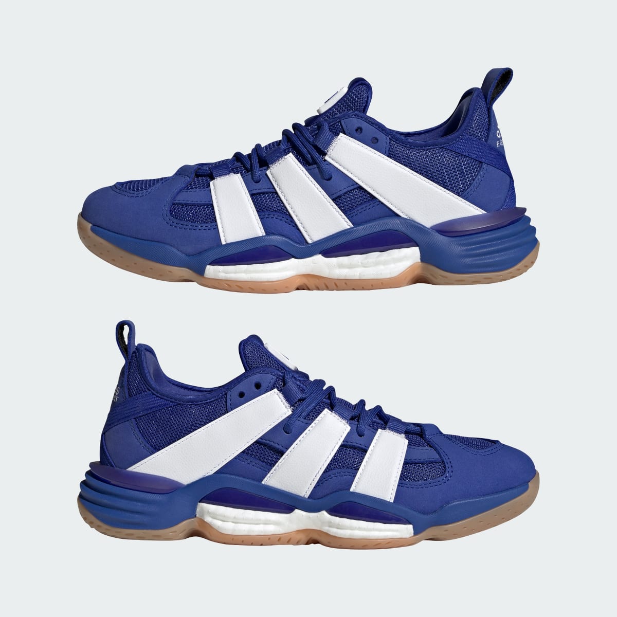 Adidas Men's Stabil Shoes - Semi Lucid Blue / Cloud White / Gum - Image 7