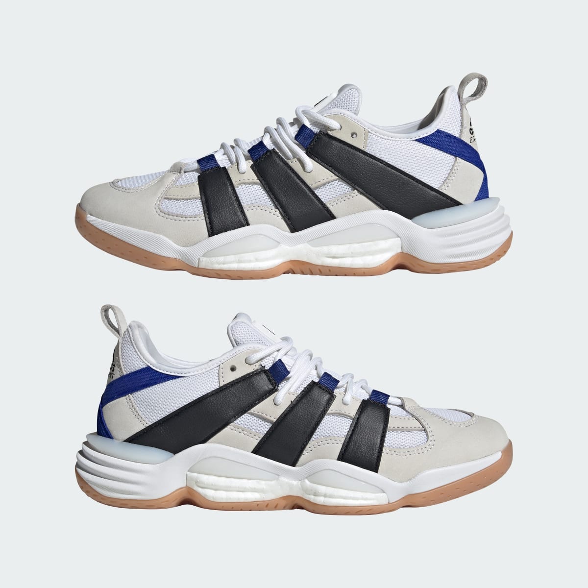 Adidas Men's Stabil Shoes - Cloud White / Core Black / Semi Lucid Blue - Image 7