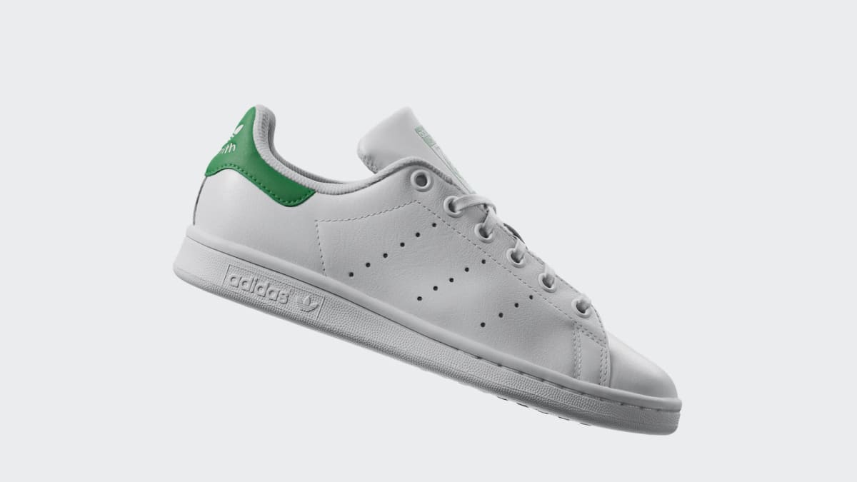 Adidas Kids' Stan Smith Shoes Kids - Cloud White / Cloud White / Green - Image 2