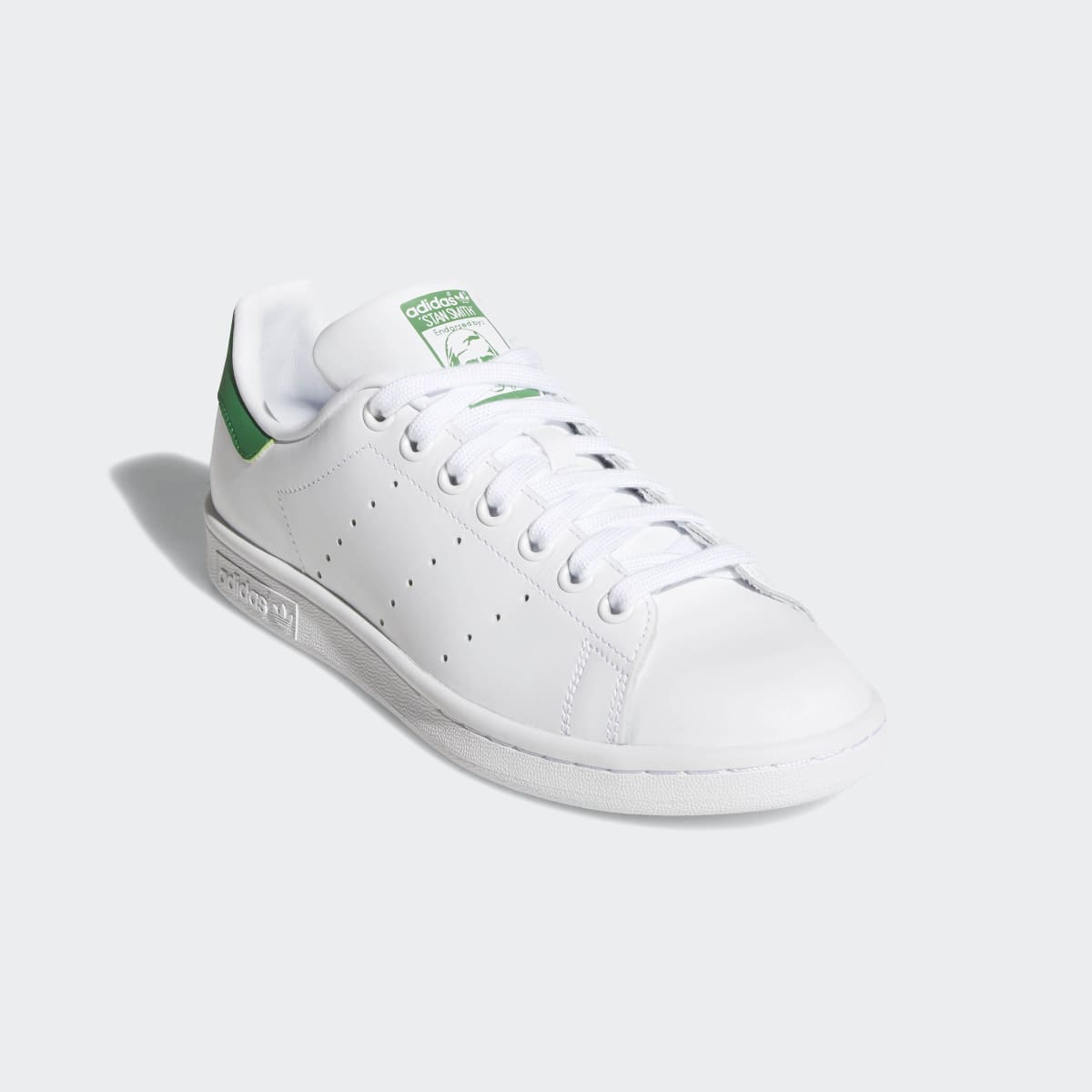 Adidas Women's Stan Smith Shoes - Cloud White / Cloud White / Green - Image 4