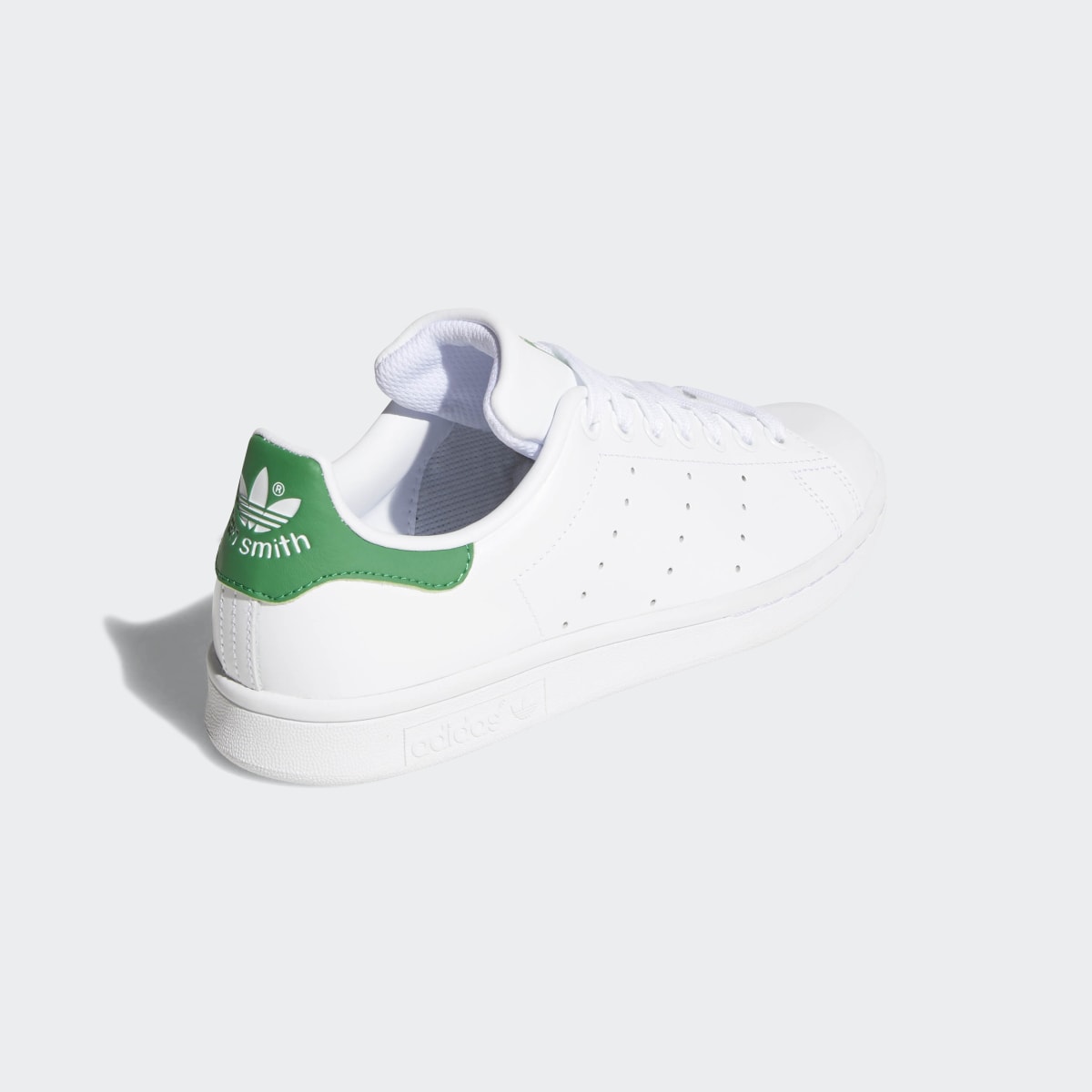 Adidas Women's Stan Smith Shoes - Cloud White / Cloud White / Green - Image 5