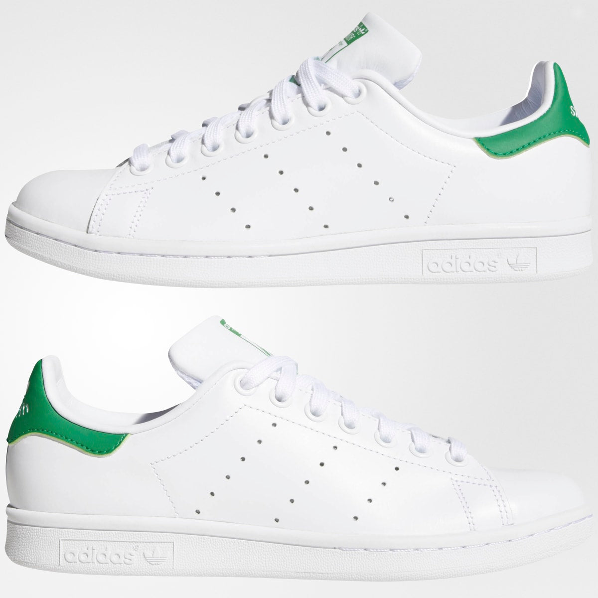 Adidas Women's Stan Smith Shoes - Cloud White / Cloud White / Green - Image 8