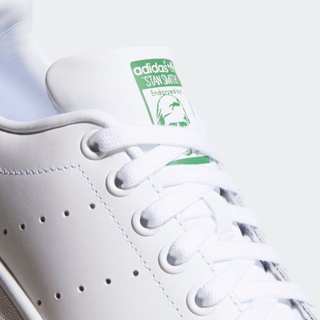 Adidas Women's Stan Smith Shoes - Cloud White / Cloud White / Green - Image 9