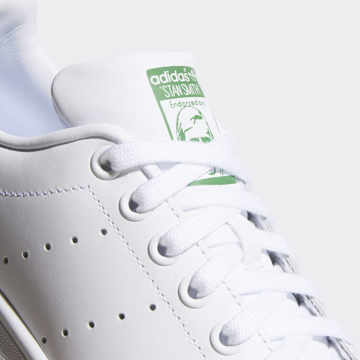 Adidas Women's Stan Smith Shoes - Cloud White / Cloud White / Green - Image 9