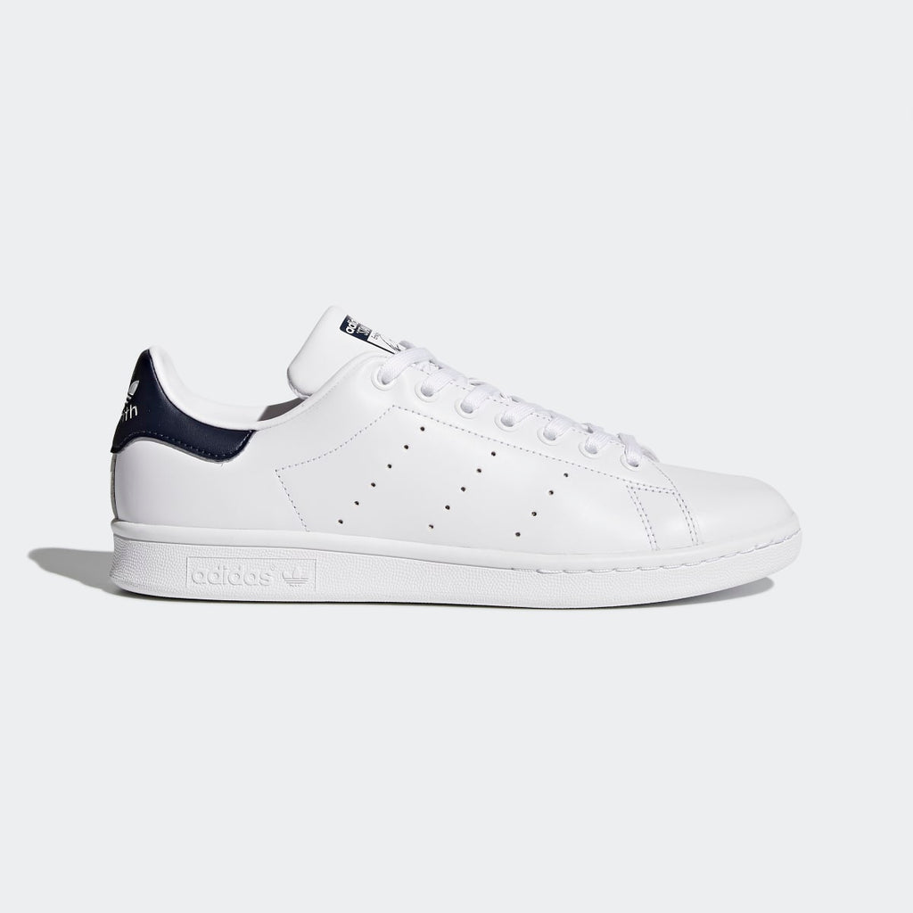 Adidas Men's Stan Smith Shoes - Core White / Core White / Dark Blue - Image 1