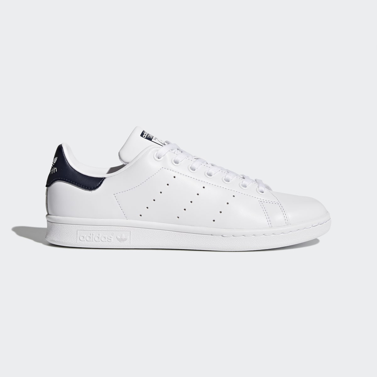 Adidas Men's Stan Smith Shoes - Core White / Core White / Dark Blue - Image 1