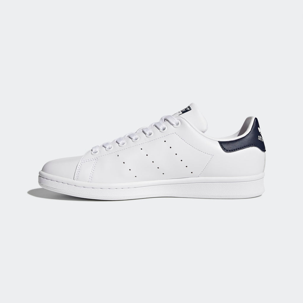 Adidas Men's Stan Smith Shoes - Core White / Core White / Dark Blue - Image 5