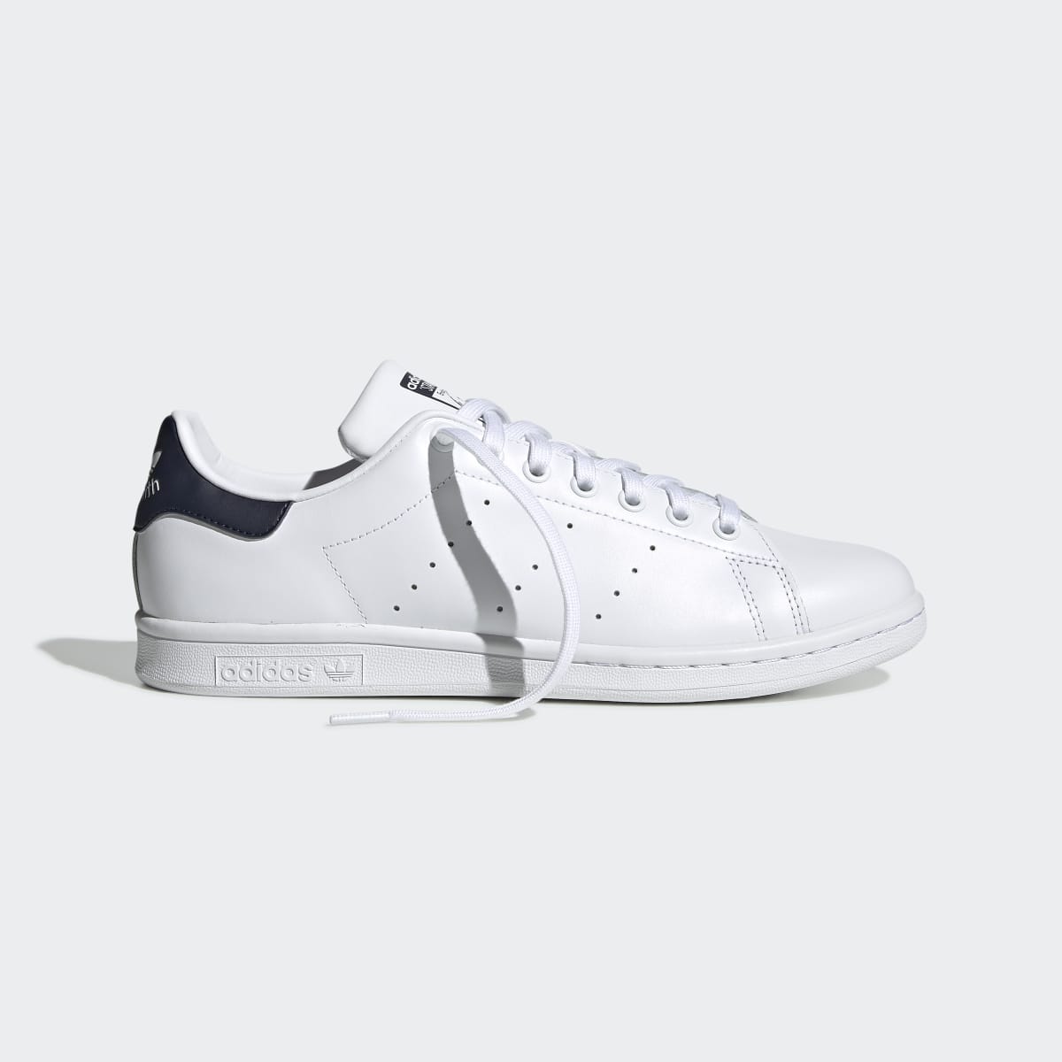 Adidas Men's Stan Smith Shoes - Core White / Core White / Dark Blue - Image 6