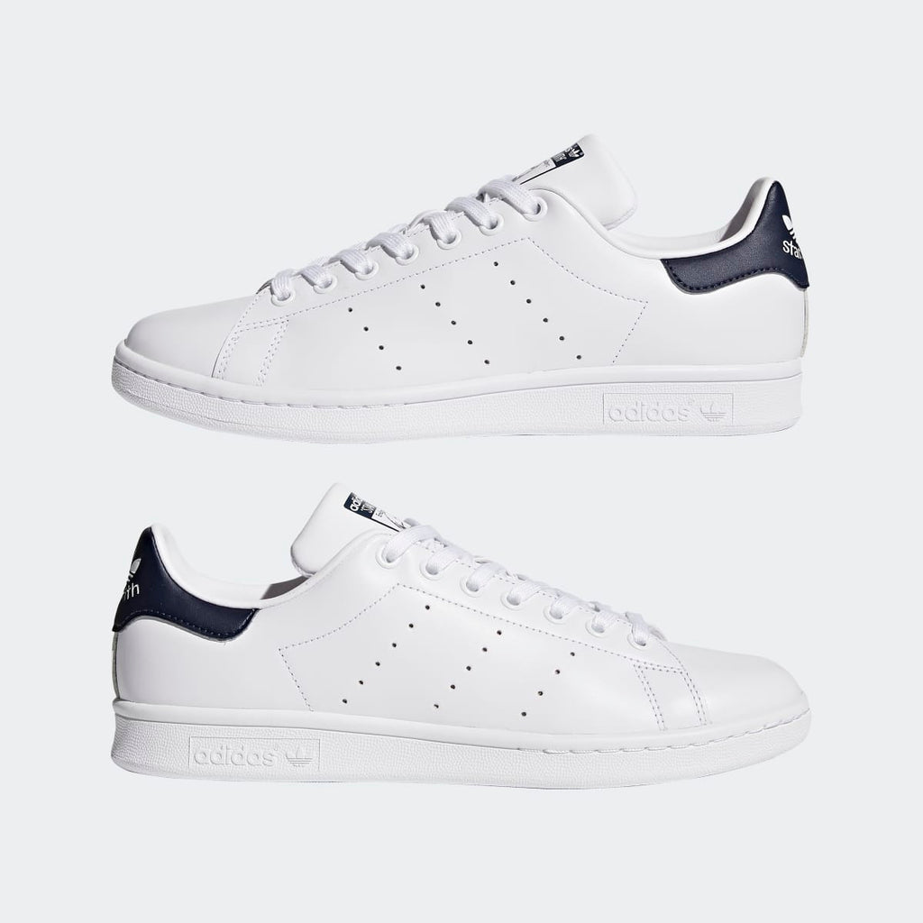 Adidas Men's Stan Smith Shoes - Core White / Core White / Dark Blue - Image 7
