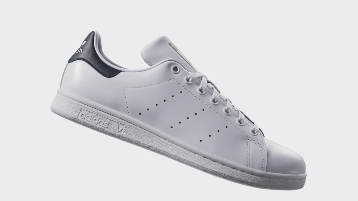 Adidas Men's Stan Smith Shoes - Core White / Core White / Dark Blue - Image 2