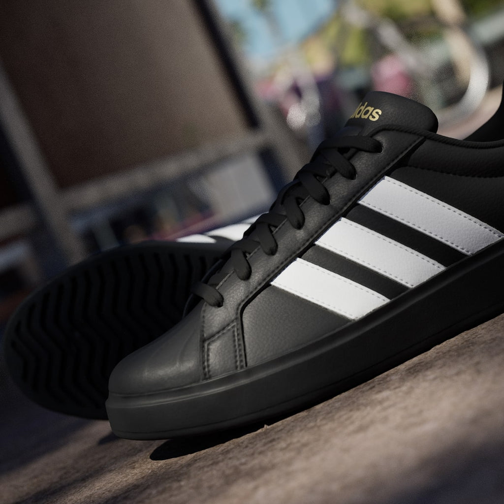 Adidas Men's Streettalk - Core Black / Cloud White / Matte Gold - Image 10