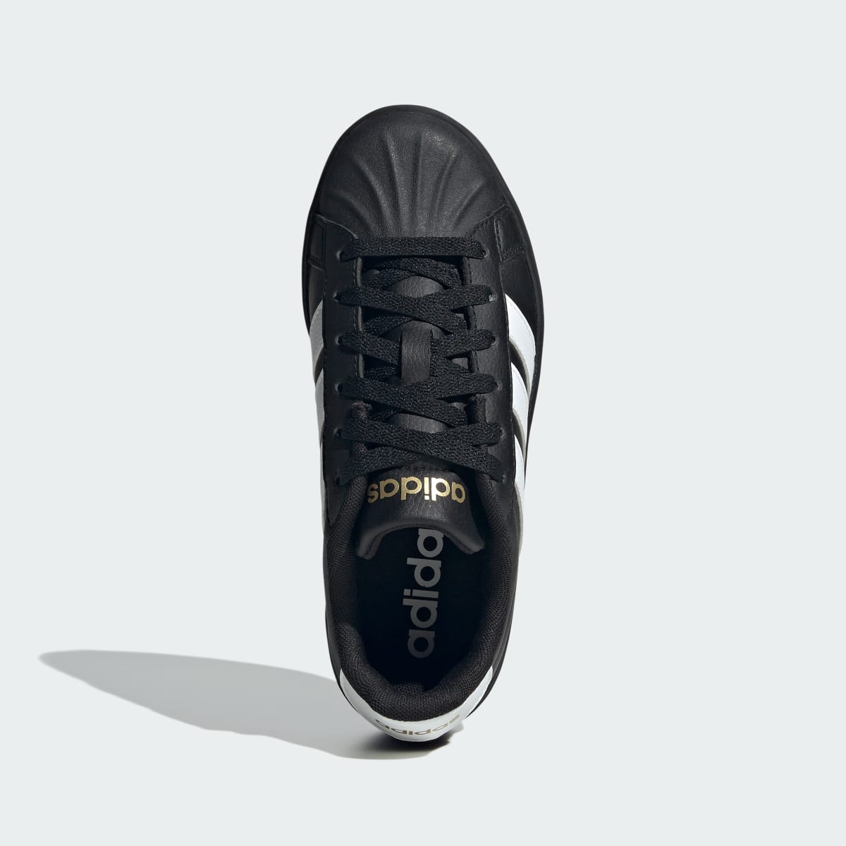 Adidas Kids' Streettalk - Core Black / Cloud White / Gold Metallic - Image 2