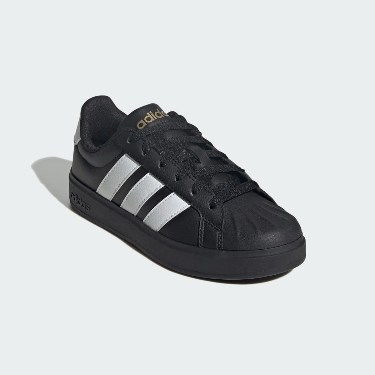 Adidas Kids' Streettalk - Core Black / Cloud White / Gold Metallic - Image 4