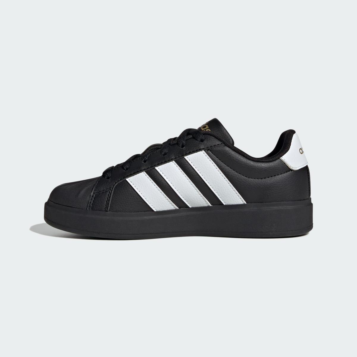 Adidas Kids' Streettalk - Core Black / Cloud White / Gold Metallic - Image 6