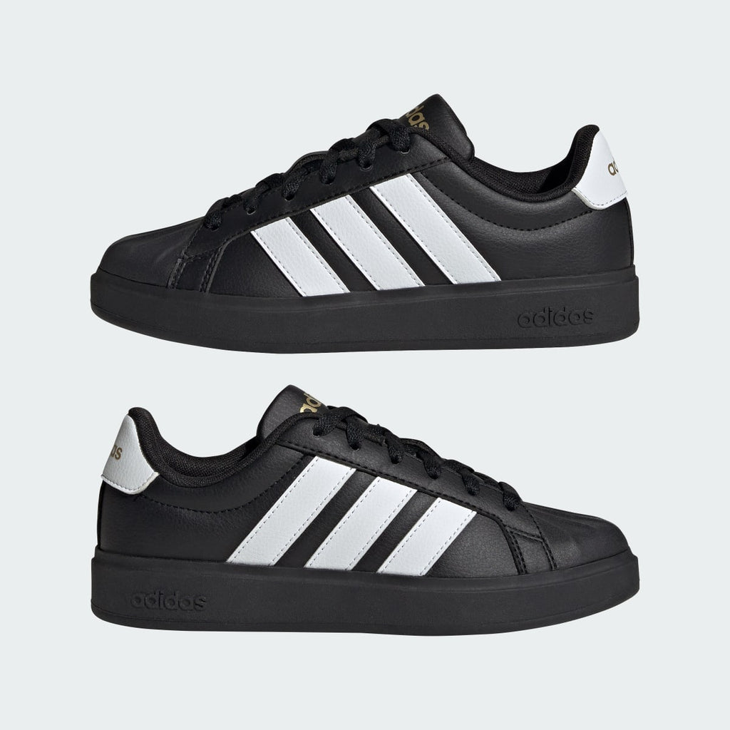 Adidas Kids' Streettalk - Core Black / Cloud White / Gold Metallic - Image 7