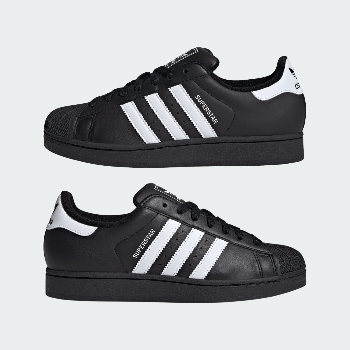 Adidas Men's Superstar II Shoes - Core Black / Cloud White / Core Black - Image 8